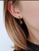 gold earrings made of stainless steel